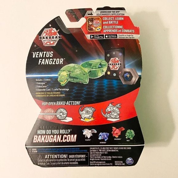 Bakugan Battle  Planet Ventus Fangzor Bakucores - Picture 5 of 12